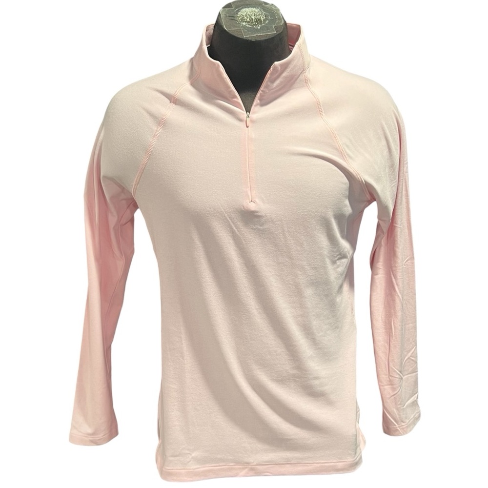 Peter Millar Women's Mélange Raglan-Sleeve Perth Layer in Palmer Pink, Large